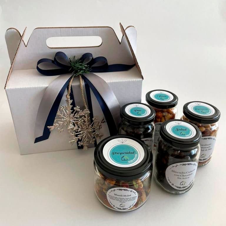 Box Navideño - Blanco con Moño