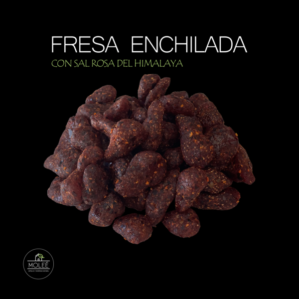 Fresa Enchilada con Sal Rosa del Himalaya