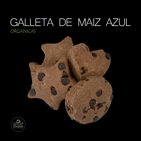 Galletas de Maíz Azúl Orgánico con Chispas de Chocolate (10 Unidades)