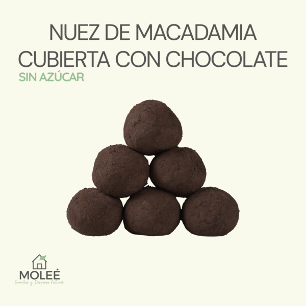 Nuez De Macadamia Cubierta Con Chocolate Sin Azúcar