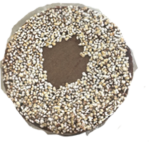 Oblea de Amaranto Rellena de Chocolate sin Azúcar
