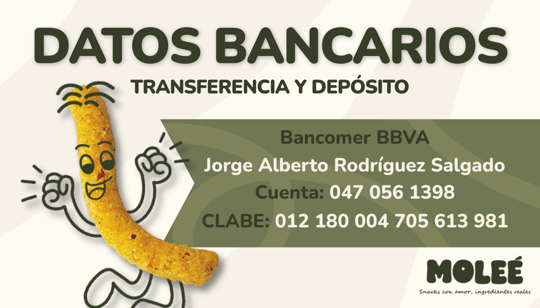 Datos Bancarios Molee